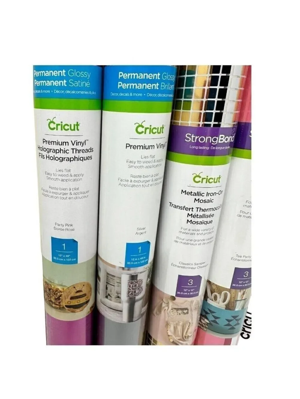 Cricut Vinyl Lot Iron On Infusible Ink Cardstock  Gift Metallic Craft Holiday